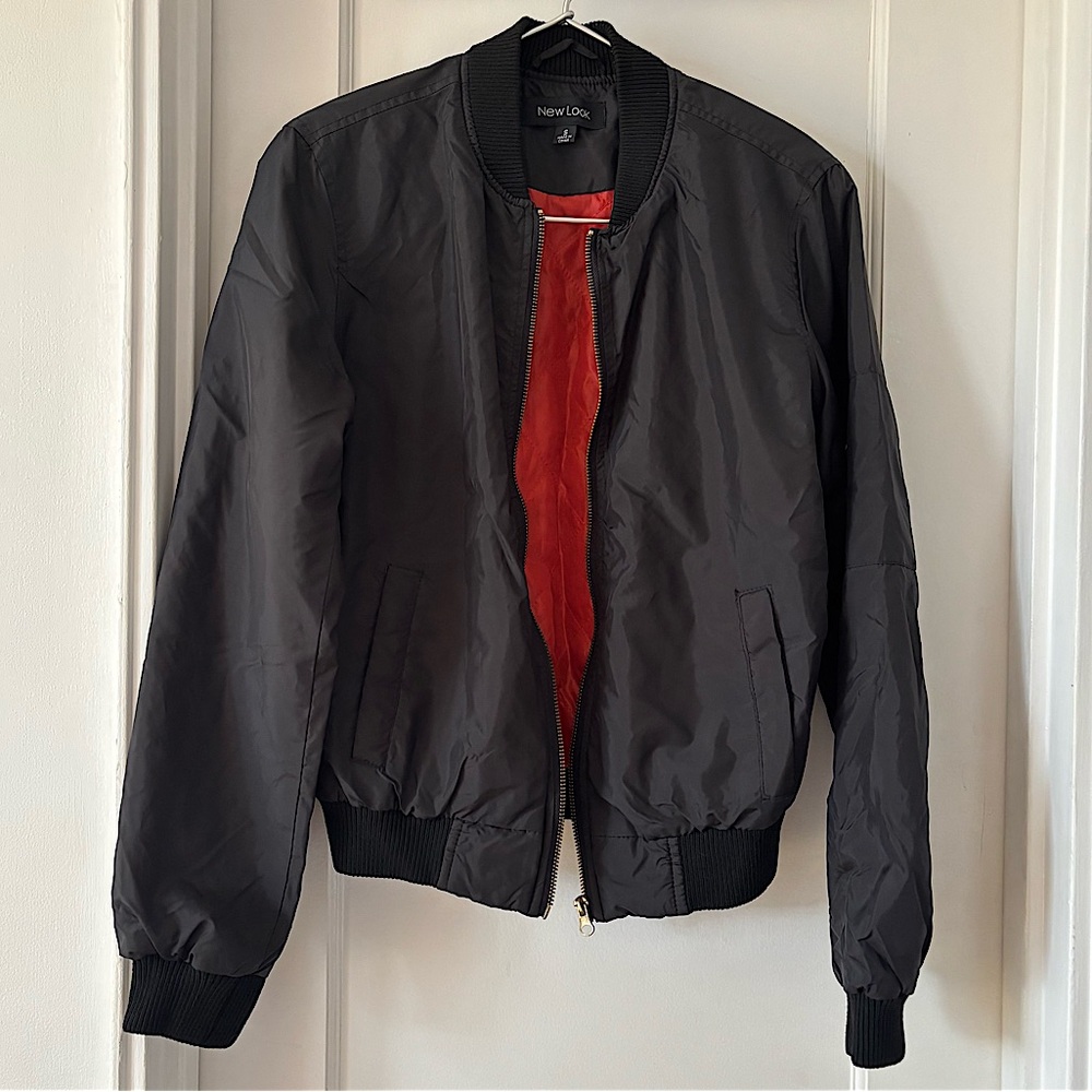 New Look Black MA-1 Bomber Jacket